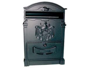 Cassetta Postale in Alluminio per Esterni Residence Nera 25 CMX9X41H. Nero - 2