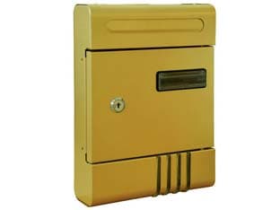 Cassetta Postale in Metallo per Esterni Bronzata 20,5 CMX6,5X29H. Bronzato - 2