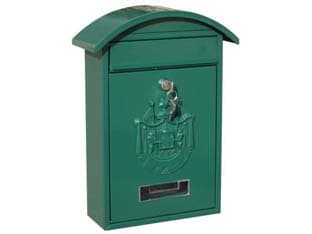 Cassetta Postale con Tetto e Chiave a Cilindro per Esterni Verde 21 - 2