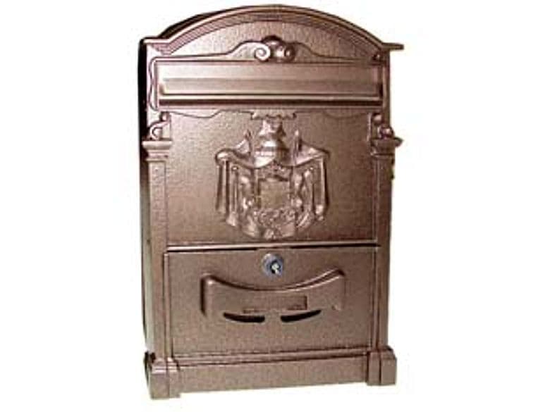 Cassetta Postale in Alluminio per Esterni Residence Bronzo 25 CMX9X41H - 2