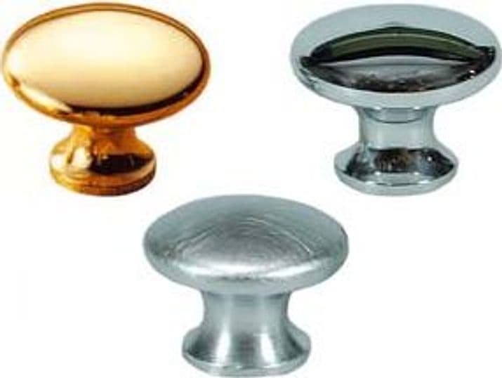 Pomoli per Mobili in Ottone Piatti Lisci Ø 22 mm in Ottone Cod 85663 - 2