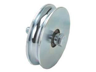 Ruota Cancelli Gola Tonda con 2 Cuscinetti a Sfera ART.405 Ø 140 mm MMX32 - 2