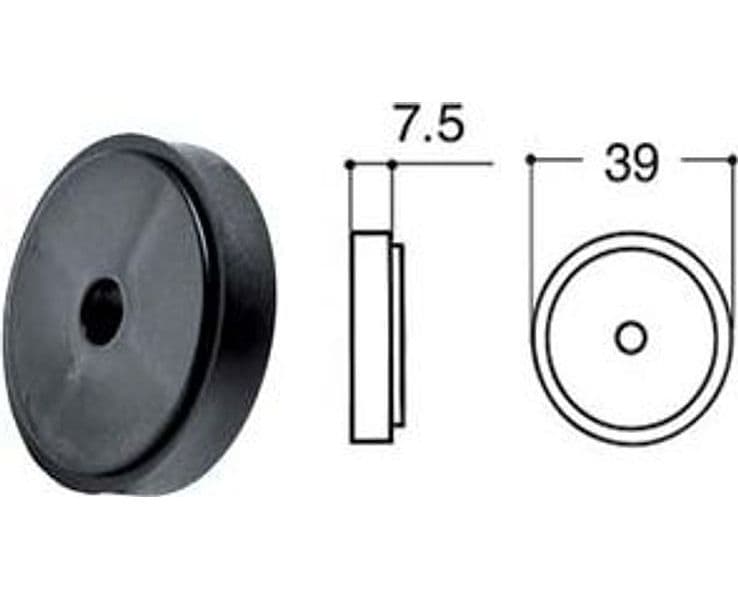 Spessore per Fermapersiane in Nylon Grillo 7,5 mm 30 Pezzi - 2