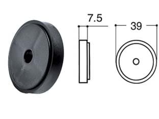 Spessore per Fermapersiane in Nylon Grillo 7,5 mm 30 Pezzi - 2