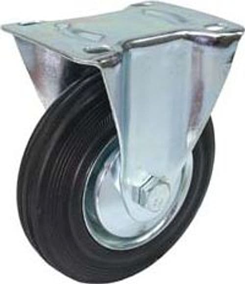 Ruote Industriali Fisse con Piastra Ø 100 mm Piastra 100 MMX80 Quality - 2