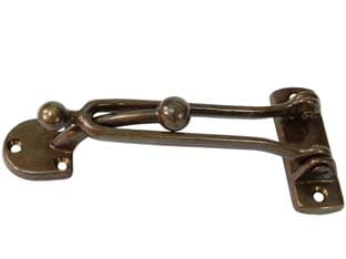 Fermaporte con Gancio in Ottone Bronzato 130 MMX60H 3 Pezzi - 2