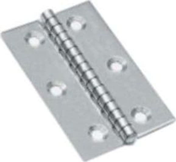 Cerniere Piane in Acciaio Inox Perno Fisso 60 MMX50X1,5 25 Pezzi - 2