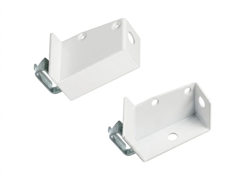Reggipensile Regolabile con Fori in Plastica Bianco 10 Pezzi - 2