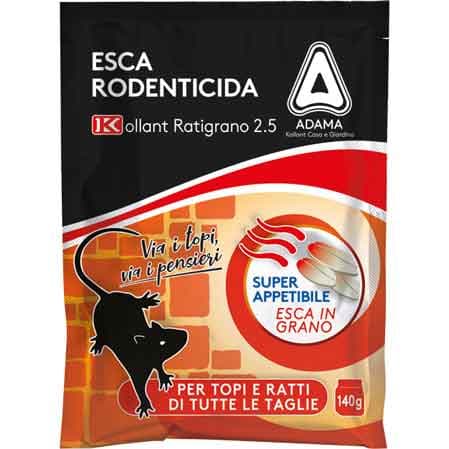 Esca Topicida Ratigrano 2,5 140 Gr Kollant - 2