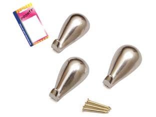 Ganci per Quadri a Goccia Cromo in Blister 27 Mm, in BL.3 Pz 12 Blister - 2