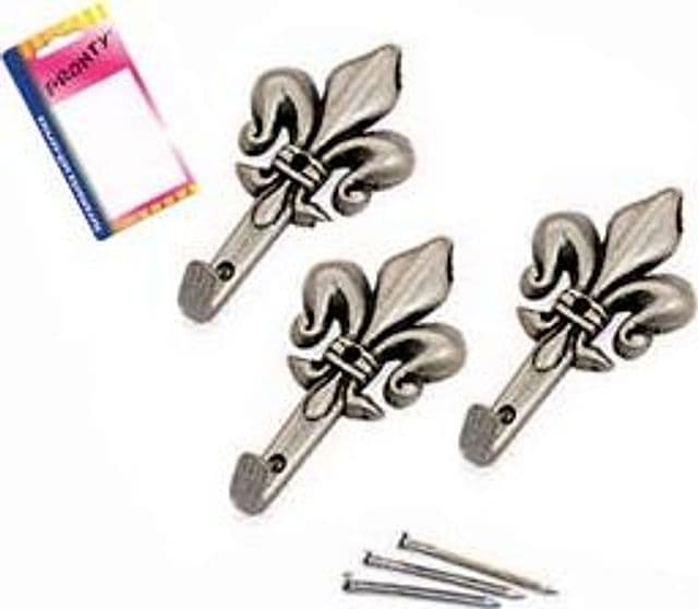 Ganci per Quadri Giglio Argento Grandi in Blister 47 Mm, in BL.3 12 Blister - 2