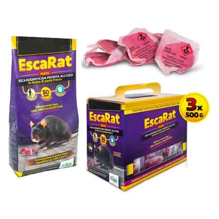 Esca Topicida in Pasta Escarat 1,5 kg (Scatola 3 x 500GR) Cisa Adriatica - 2