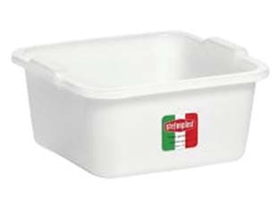 Bacinella Quadra in Polietilene Bianca 38 CMX38X16 da 16 l 5 Pezzi - 2
