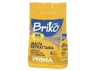 K2 Linea Briko Malta Refrattaria Grigia in Polvere 4 kg in Busta K2 4 Pezzi - 2