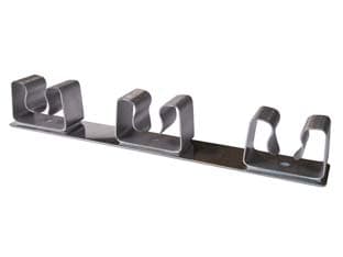 Gancio Appendiscopa 3 Posti Acciaio Inox - 2
