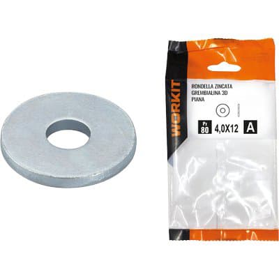 Rondella Piana Grembialina 4D Zincata Self Workit 2 mm 8 Pezzi - 2