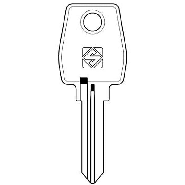 Chiave Piatta Eurolocks EU11R Silca Acciaio Nichelato 10 Pezzi - 2