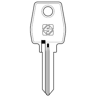 Chiave Piatta Eurolocks EU11R Silca Acciaio Nichelato 10 Pezzi - 2