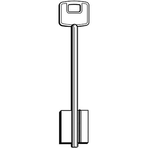 Chiave Doppia Mappa Cisa 00120 Originale Ottone Nichelato Cslc 5 Pezzi