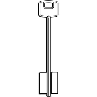 Chiave Doppia Mappa Cisa 00120 Originale Ottone Nichelato Cslc 5 Pezzi - 2