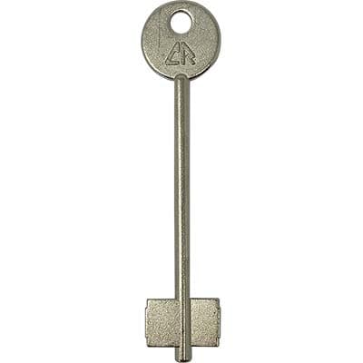 Chiave Doppia Mappa Cr 17 Originale Ottone Nichelato 2 Pezzi - 2