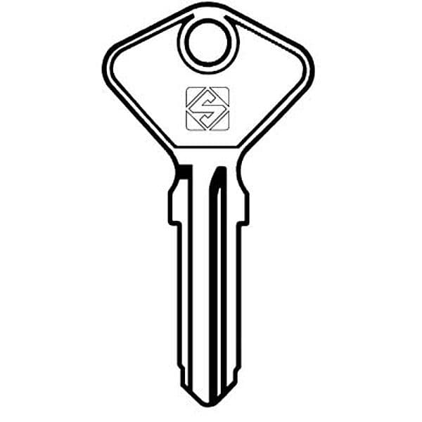 Chiave Auto Safe Giobert AF4C Silca Acciaio Nichelato 10 Pezzi