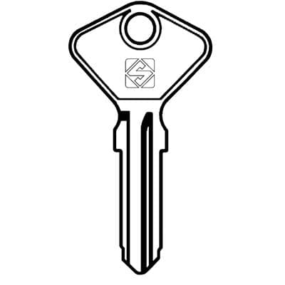 Chiave Auto Safe Giobert AF4C Silca Acciaio Nichelato 10 Pezzi - 2