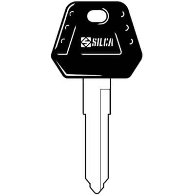 Chiave Auto Kawasaki KW14P Silca Acciaio Nichelato 5 Pezzi - 2