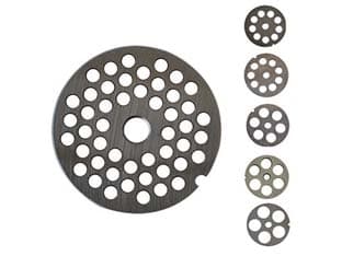 Piastre in Acciaio al Carbonio per Tritacarne Elettrici N°22 Foro 10 mm - 2