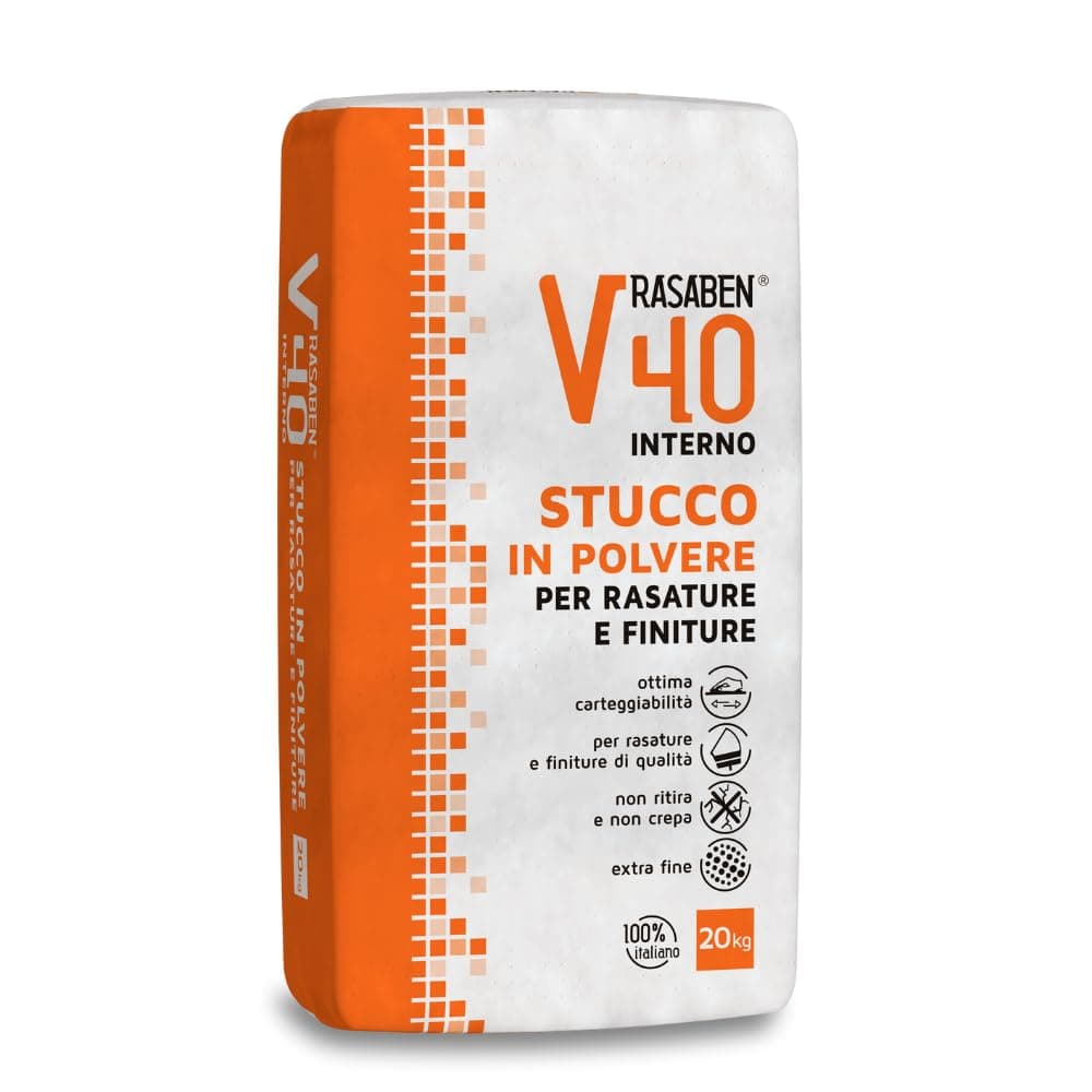 Stucco Polvere Interno V40 K2 Rasaben Kg 20
