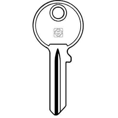 Chiave Piatta Globe GL4R Silca Ottone Nichelato 5 Pezzi - 2