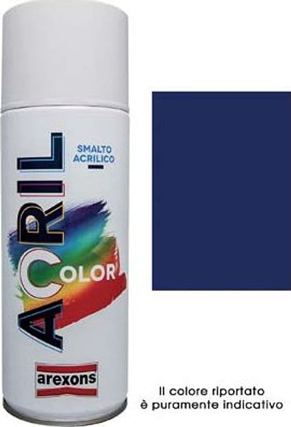 Smalto Spray Acril Color Arexons Blu Cobalto Ral 5013 400 ml 6 Pezzi