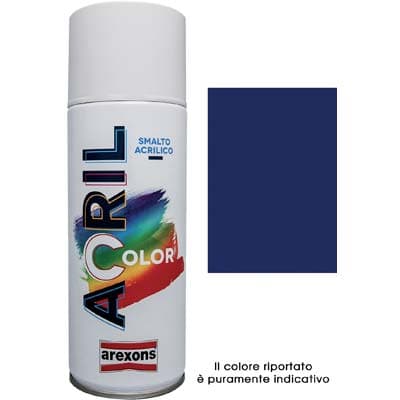 Smalto Spray Acril Color Arexons Blu Cobalto Ral 5013 400 ml 6 Pezzi - 2