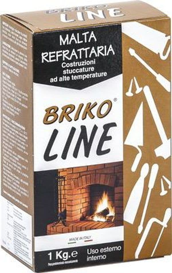 Malta Refrattaria Briko Line 1 kg 12 Pezzi - 2