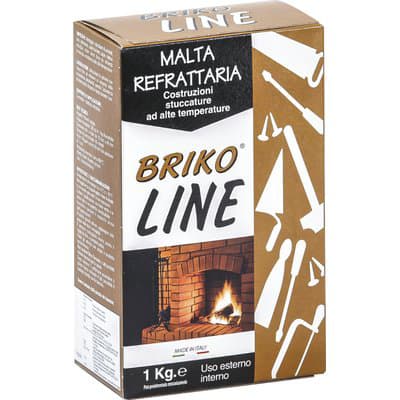 Malta Refrattaria Briko Line 1 kg 12 Pezzi - 2