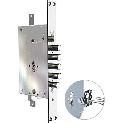 Serratura Metallo Infilare 2951 Pepe Cr Doppio F.sagom M2 Tripl con Scr - 2