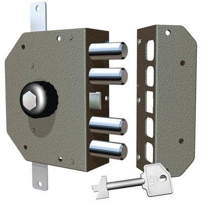 Serratura Legno Applicare 3250P Cr C.pompa M4 con Pomolo Tripl 8214164 - 2