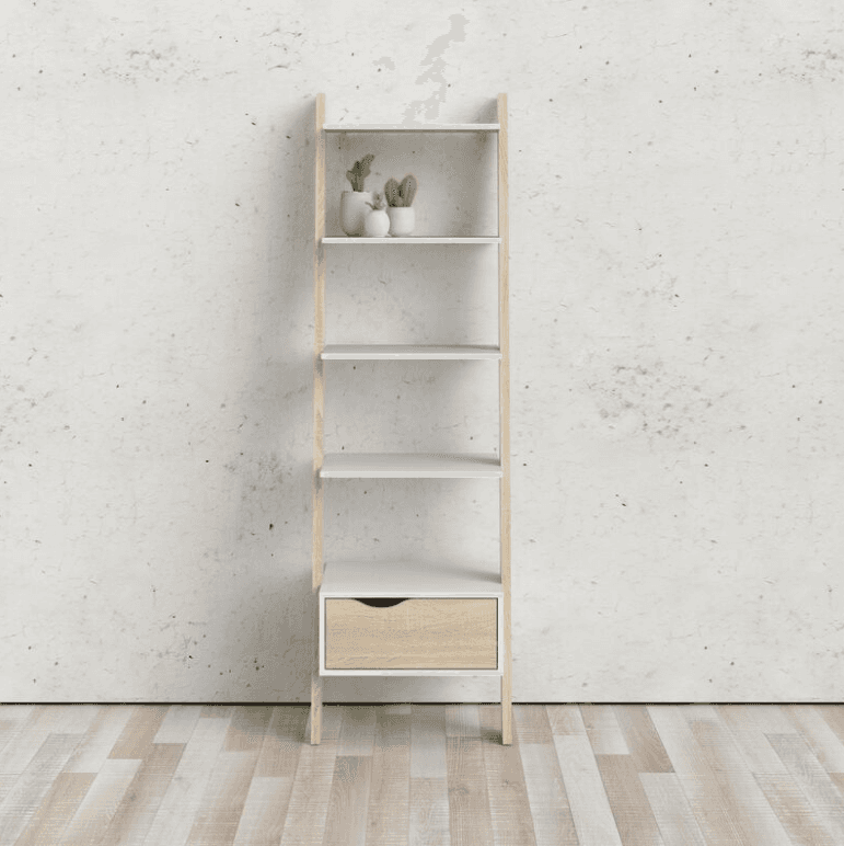 Kit Libreria 4 Ripiani e 1 Cassetto 55 x 48 x 180 Oslo - 2