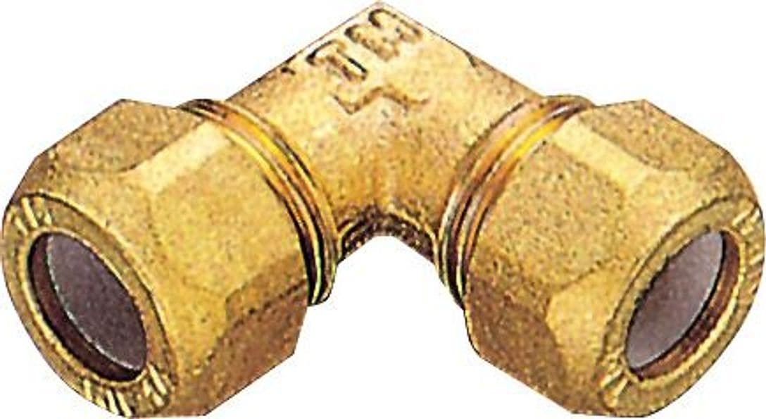 Pl Gomito Ottone Doppio Bicono 12 Pesante Tiemme 5 Pezzi