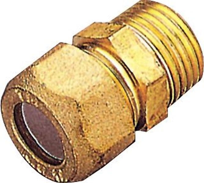 Raccordo Ottone Dir. Bicono M Gas 10 x 1/2 Pes Pl Tiemme - 2