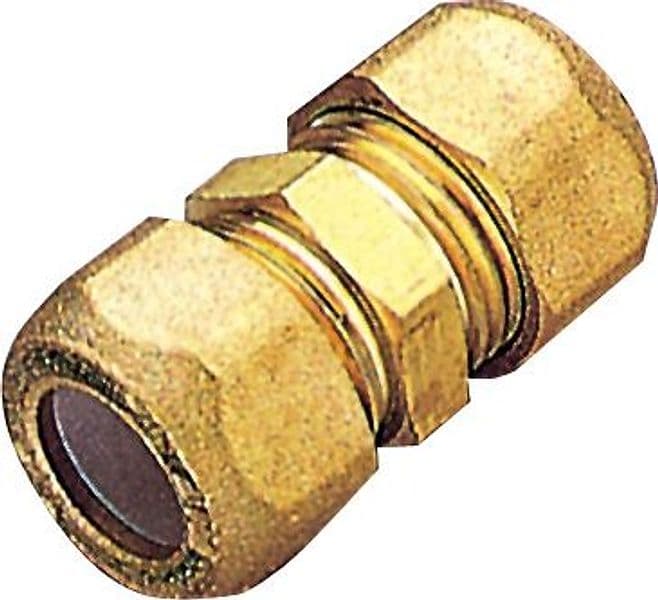 Raccordo Ottone Diritto Doppio Bicono 12 Pes Pl Tiemme - 2