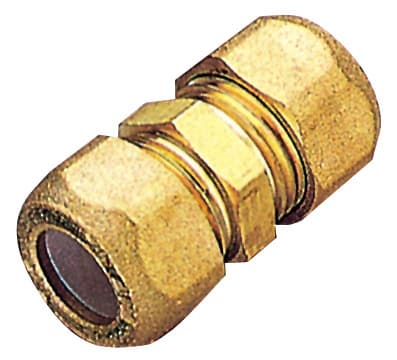 Raccordo Ottone Diritto Doppio Bicono 12 Pes Pl Tiemme - 2