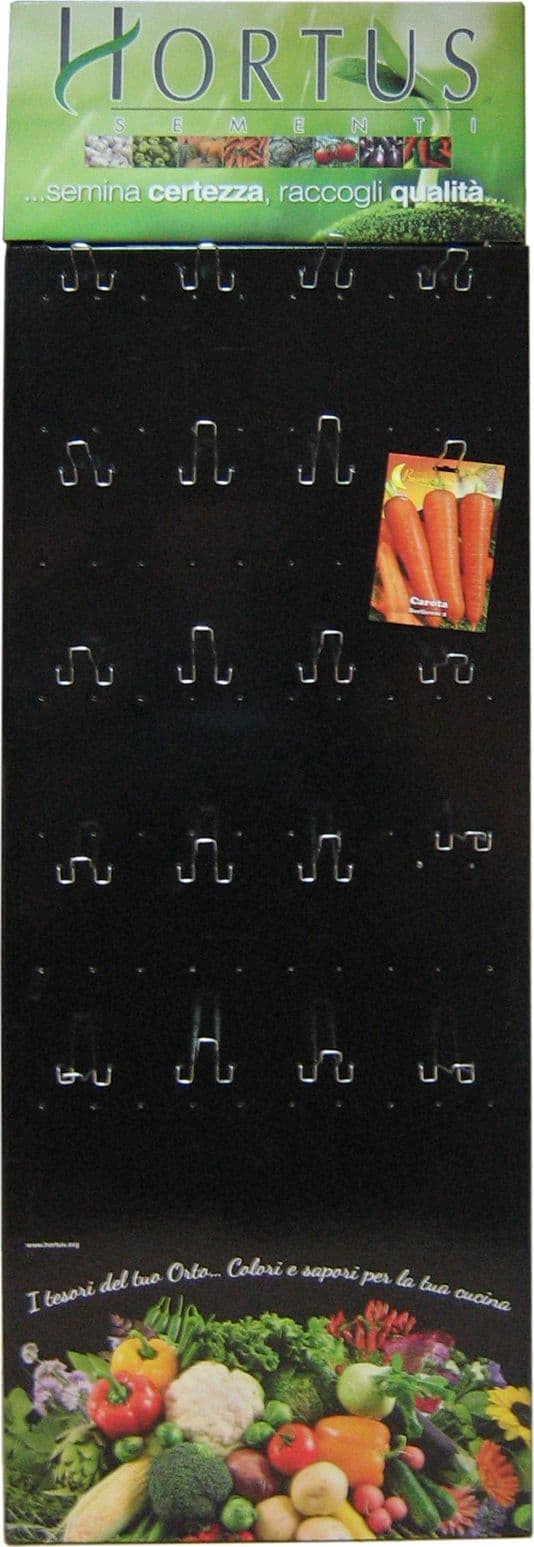 Pavimento 20 Ganci Semi Orto Espositore a Hortus Sementi - 2