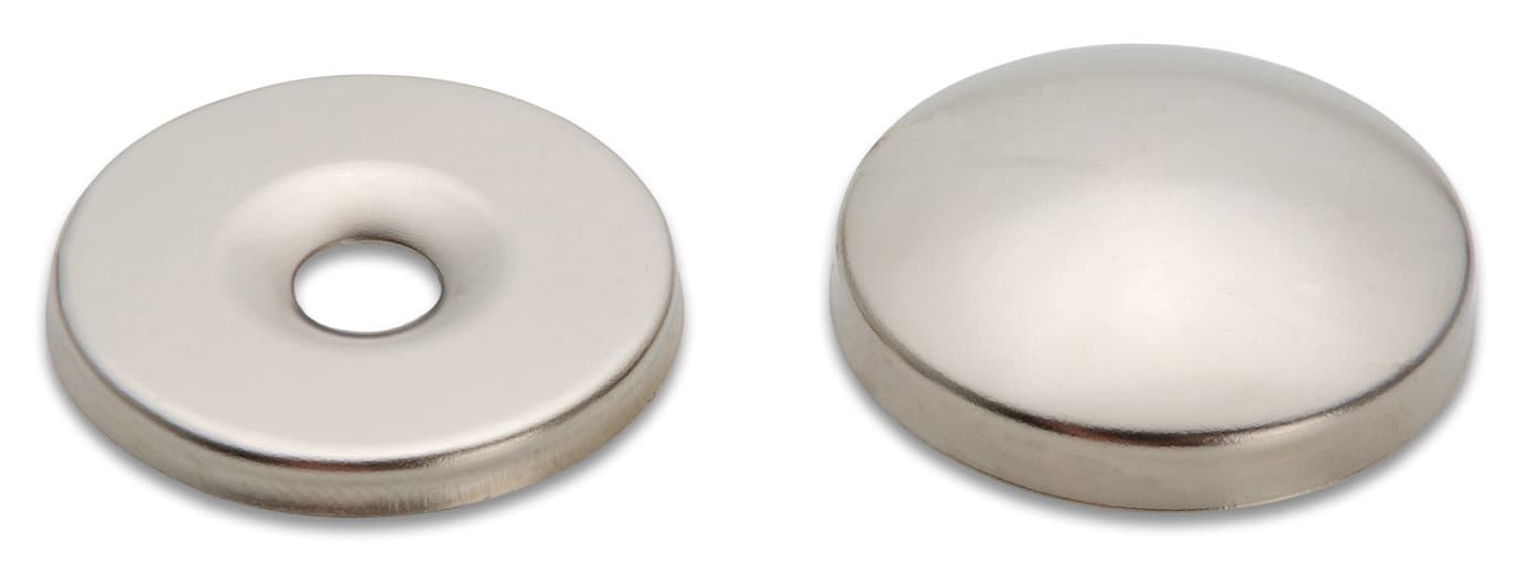 Borchia Coprivite Ottone Nichelato 14 mm* 200 Pezzi - 2