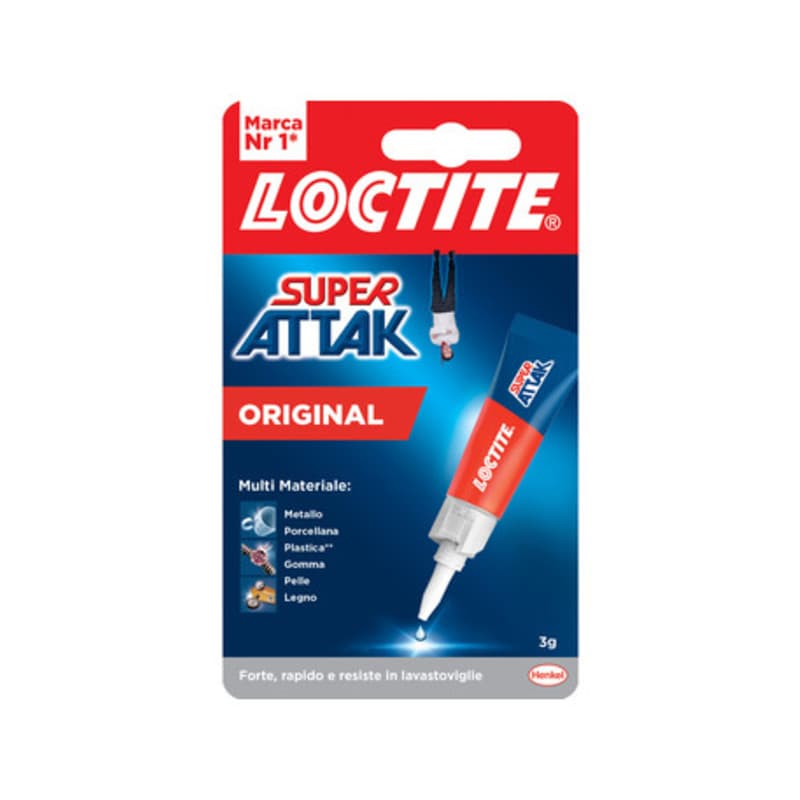 Adesivo Super Attak Original 3 g Henkel Italia 24 Pezzi - 2