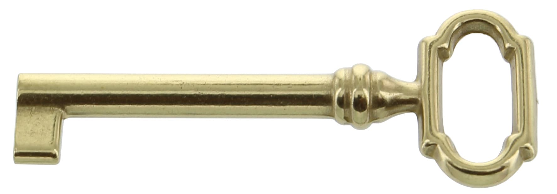 Chiave per Mobili 33727 Ottone Lucido Metal Style 5,0 Blister Bl 2 Pezzi - 2