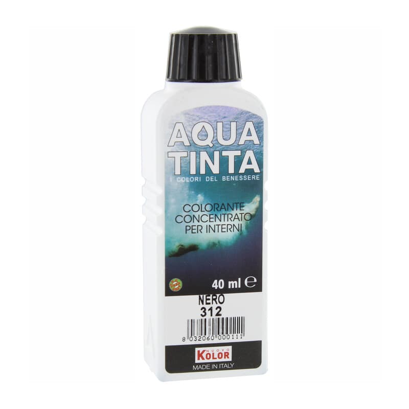 Aquatinta per Interni 40 ml Nero 312 10 Pezzi - 2