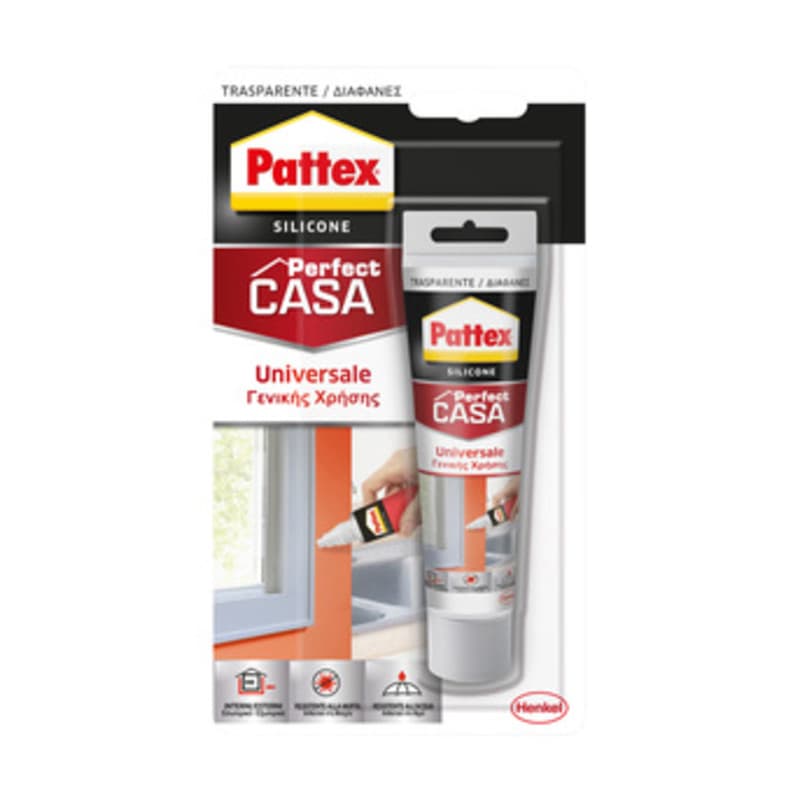 Silicone Perfect Casa Trasparente 50 ml Pattex Henkel Italia 12 Pezzi - 2