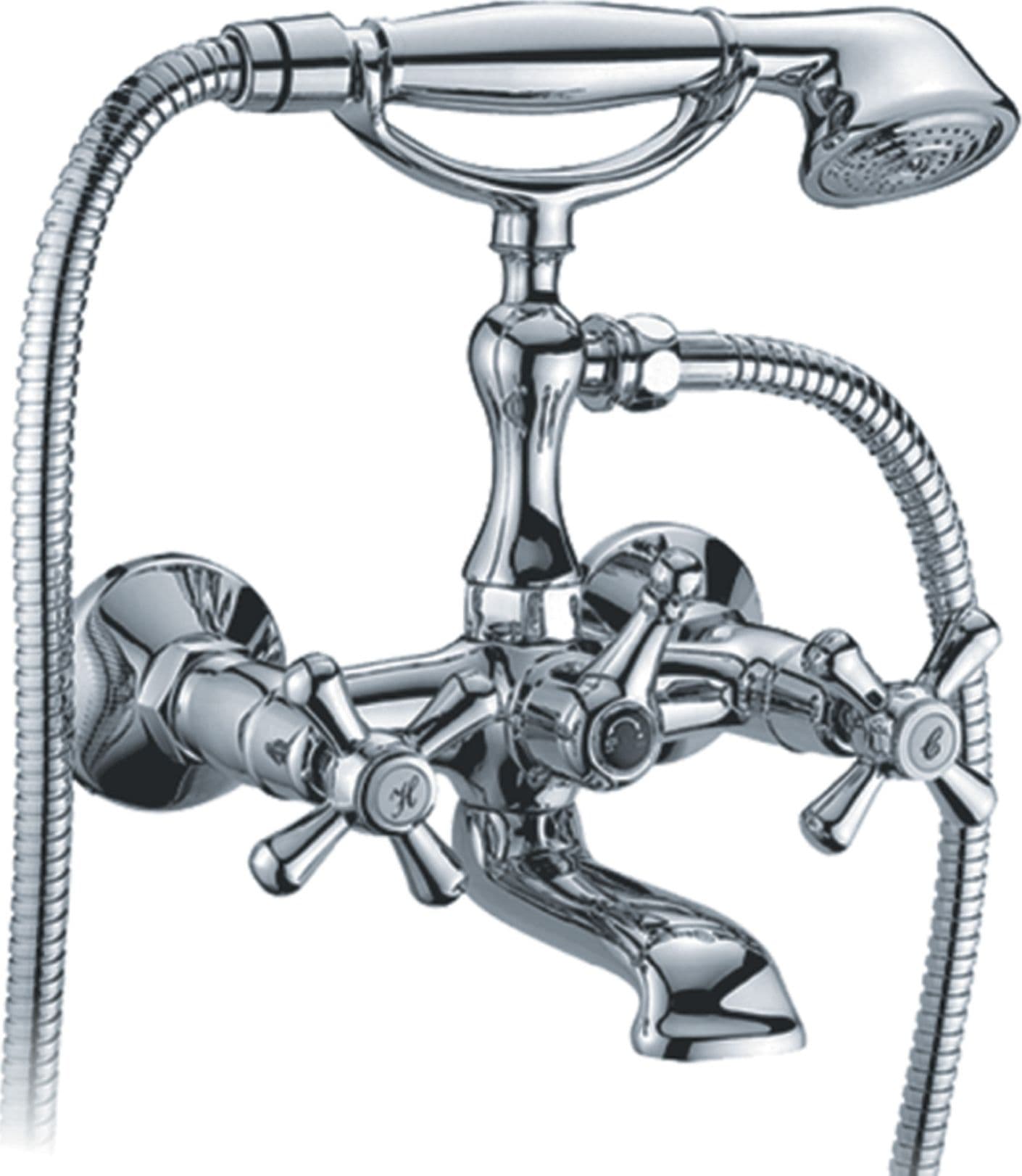 Serie Sofia Gruppo Vasca Croce Cromo Rubinetterie Associate - 2