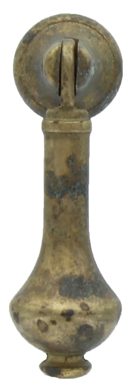 Maniglia 21395 18 x 59 mm Ottone Anticato 1,0 Blister Bl 2 Pezzi - 2